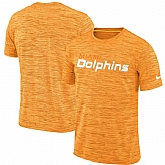 Men's Miami Dolphins Nike Orange Velocity Performance T-Shirt,baseball caps,new era cap wholesale,wholesale hats
